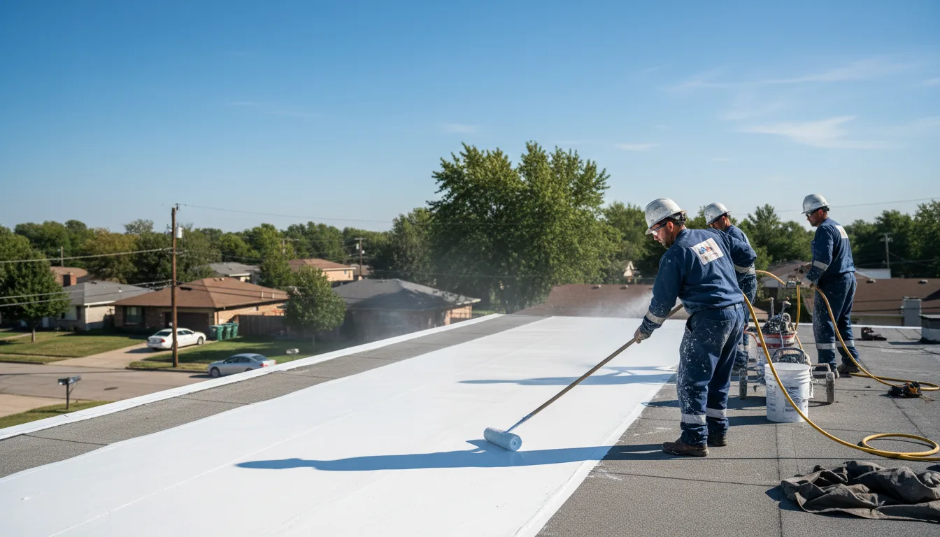 Commercial roof coating in Guilderland Center, NY near me